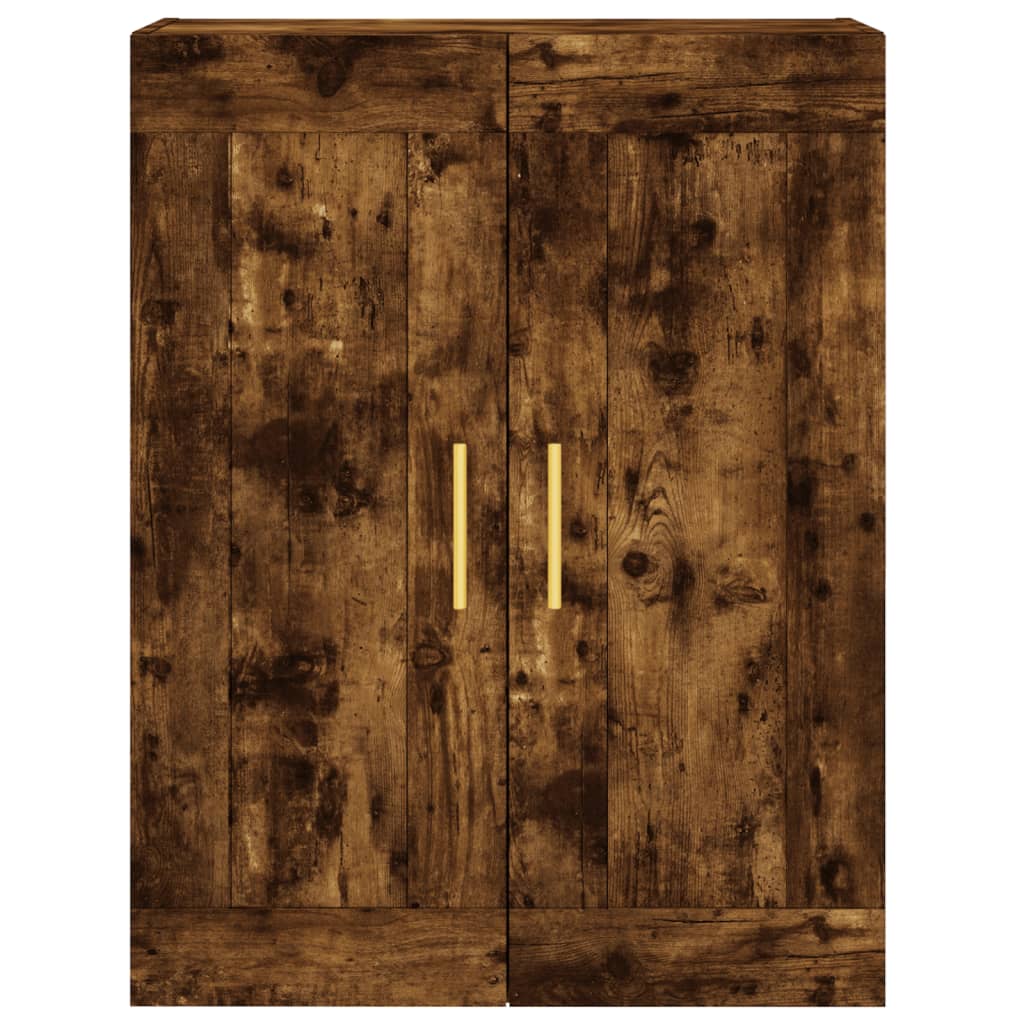 Buffet haut Chêne fumé 69,5x34x180 cm Bois d'ingénierie - XIOS