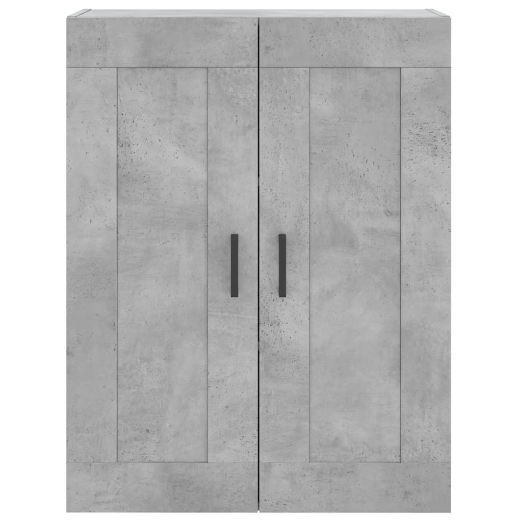 Buffet haut Gris béton 69,5x34x180 cm Bois d'ingénierie - XIOS