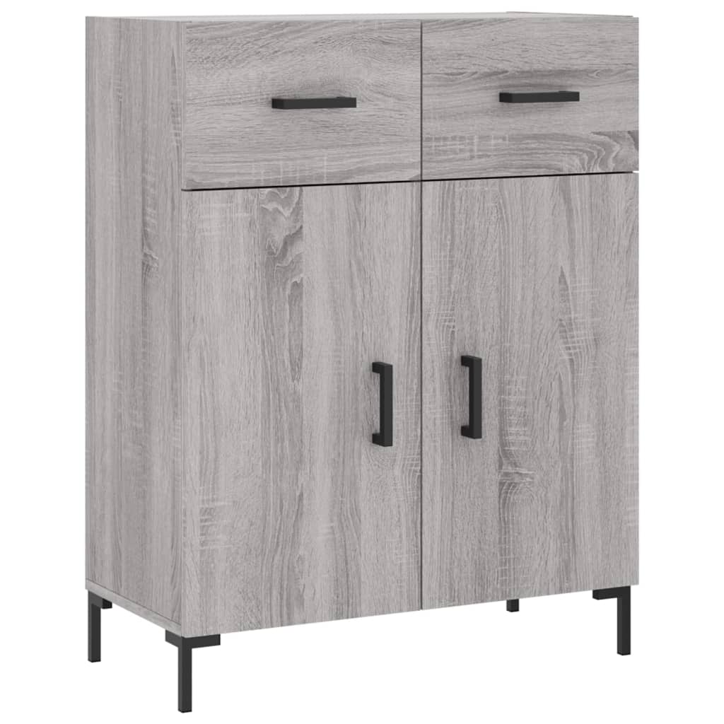 Buffet haut Sonoma gris 69,5x34x180 cm Bois d'ingénierie - XIOS