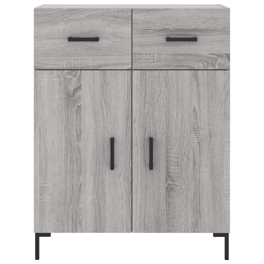 Buffet haut Sonoma gris 69,5x34x180 cm Bois d'ingénierie - XIOS