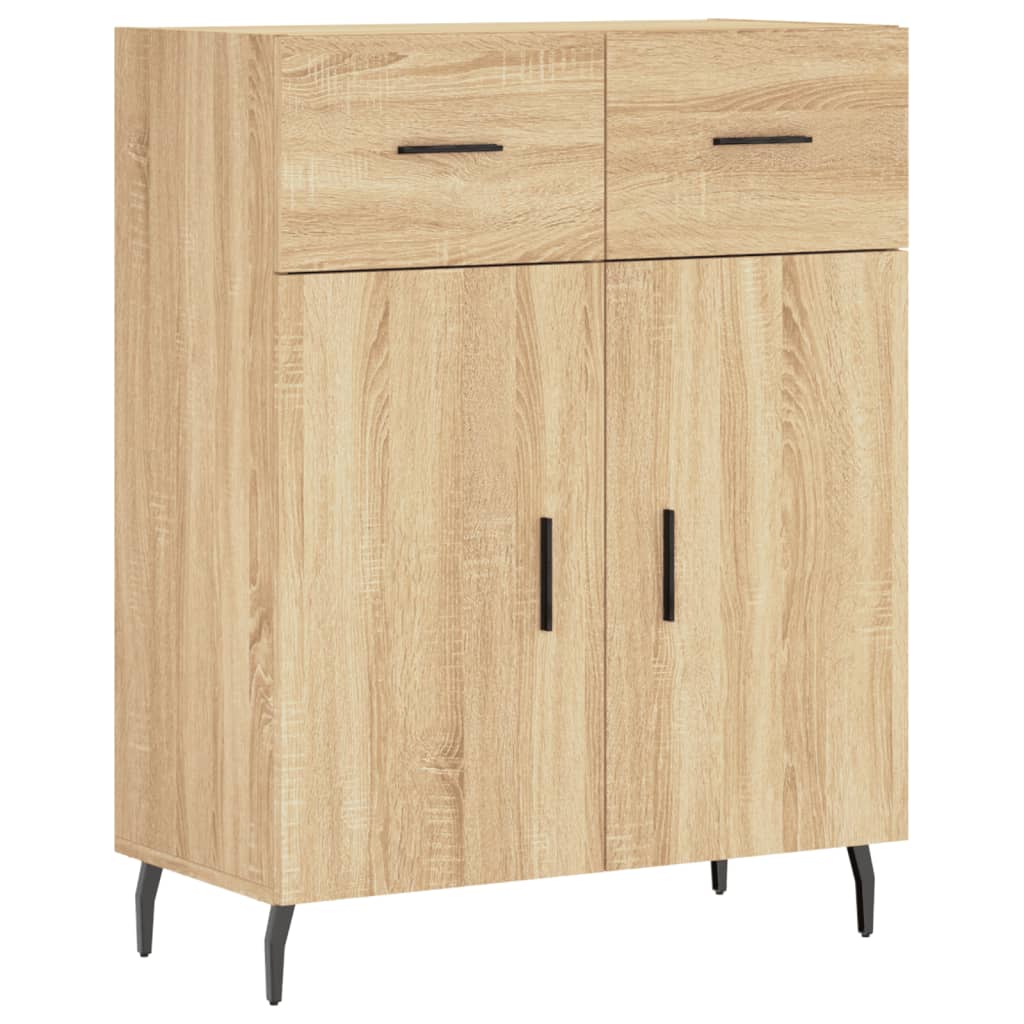 Buffet haut Chêne sonoma 69,5x34x180 cm Bois d'ingénierie - XIOS