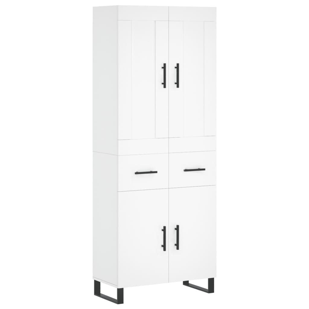 Buffet haut Blanc 69,5x34x180 cm Bois d'ingénierie - XIOS