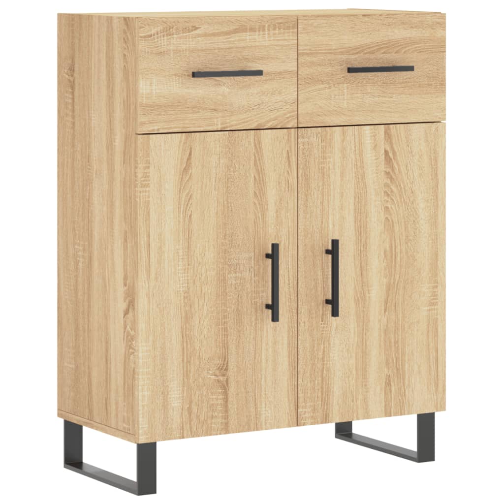 Buffet haut Chêne sonoma 69,5x34x180 cm Bois d'ingénierie