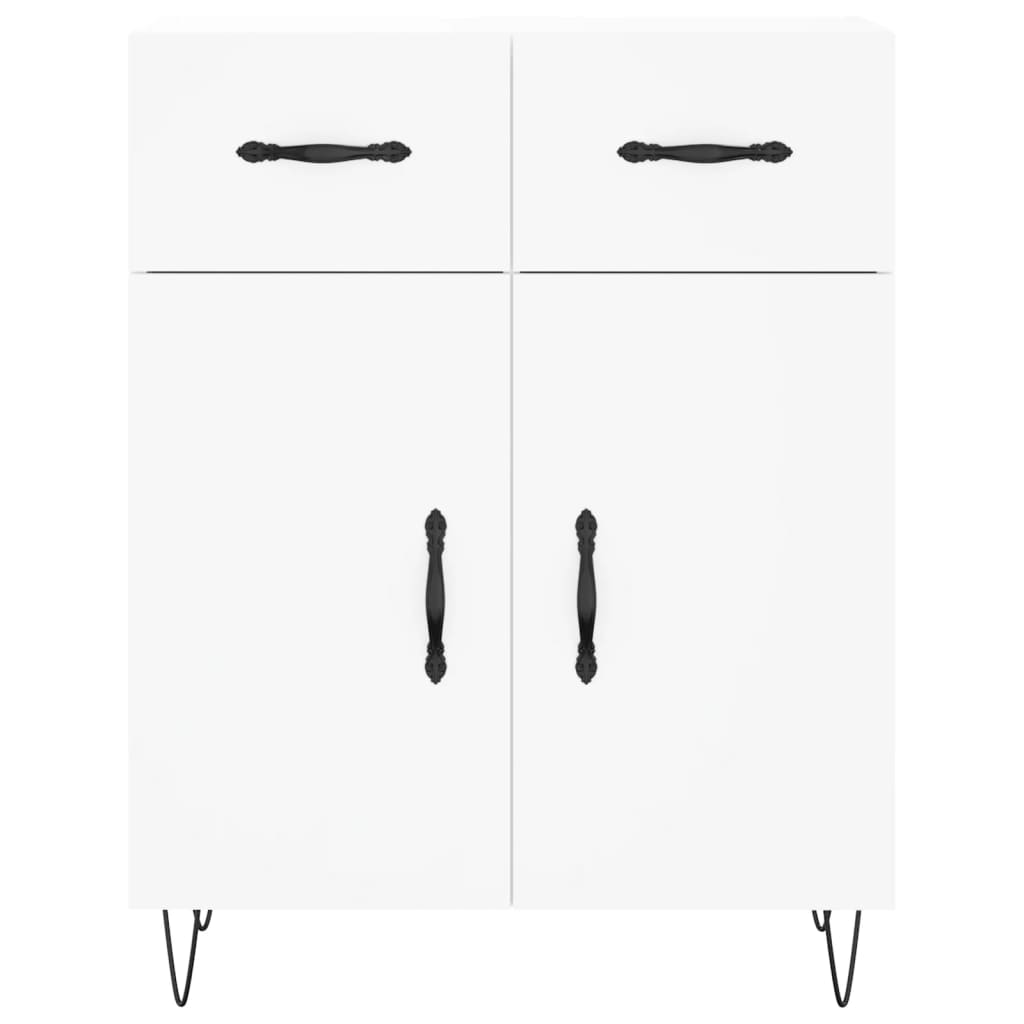 Buffet haut Blanc 69,5x34x180 cm Bois d'ingénierie - XIOS