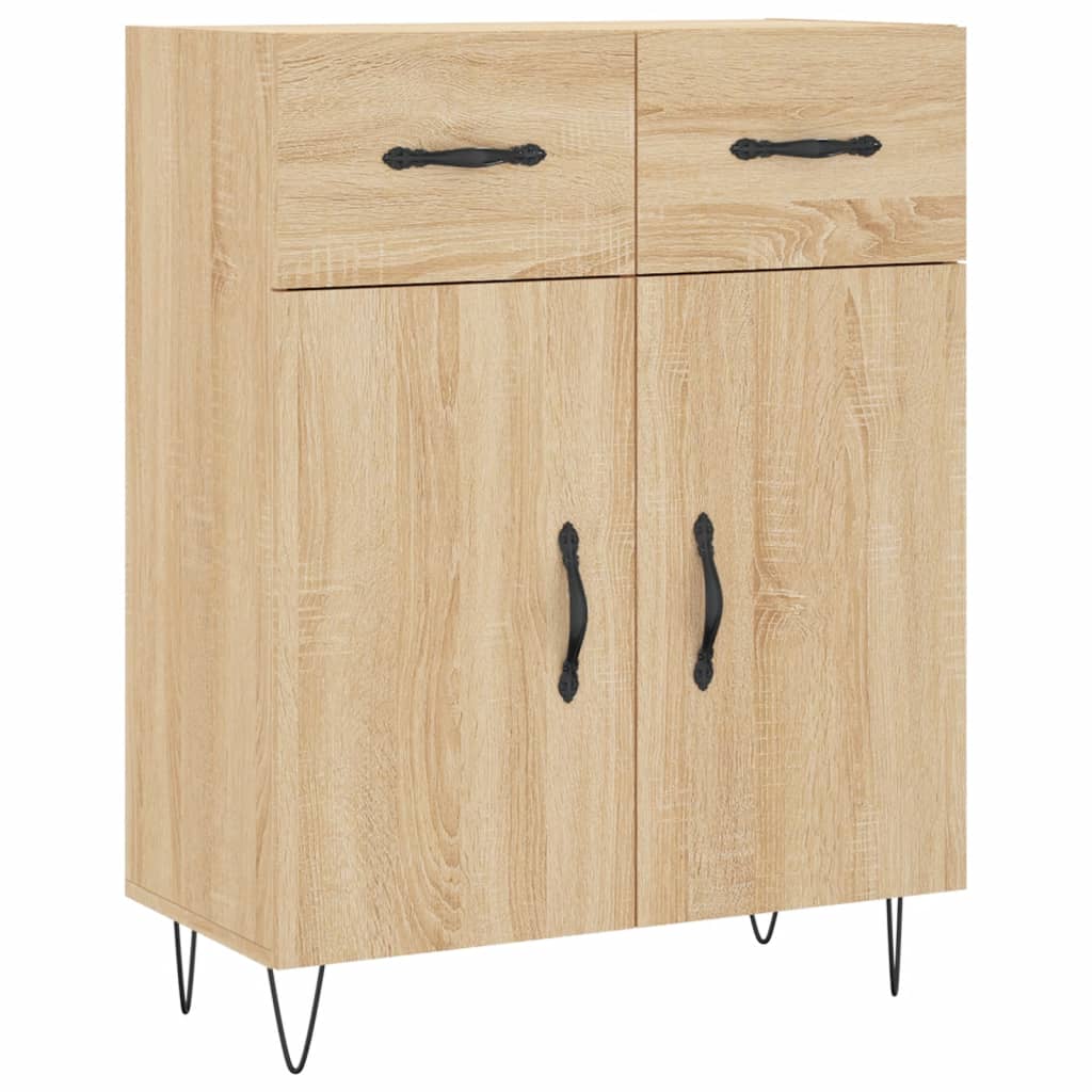 Buffet haut Chêne sonoma 69,5x34x180 cm Bois d'ingénierie - XIOS