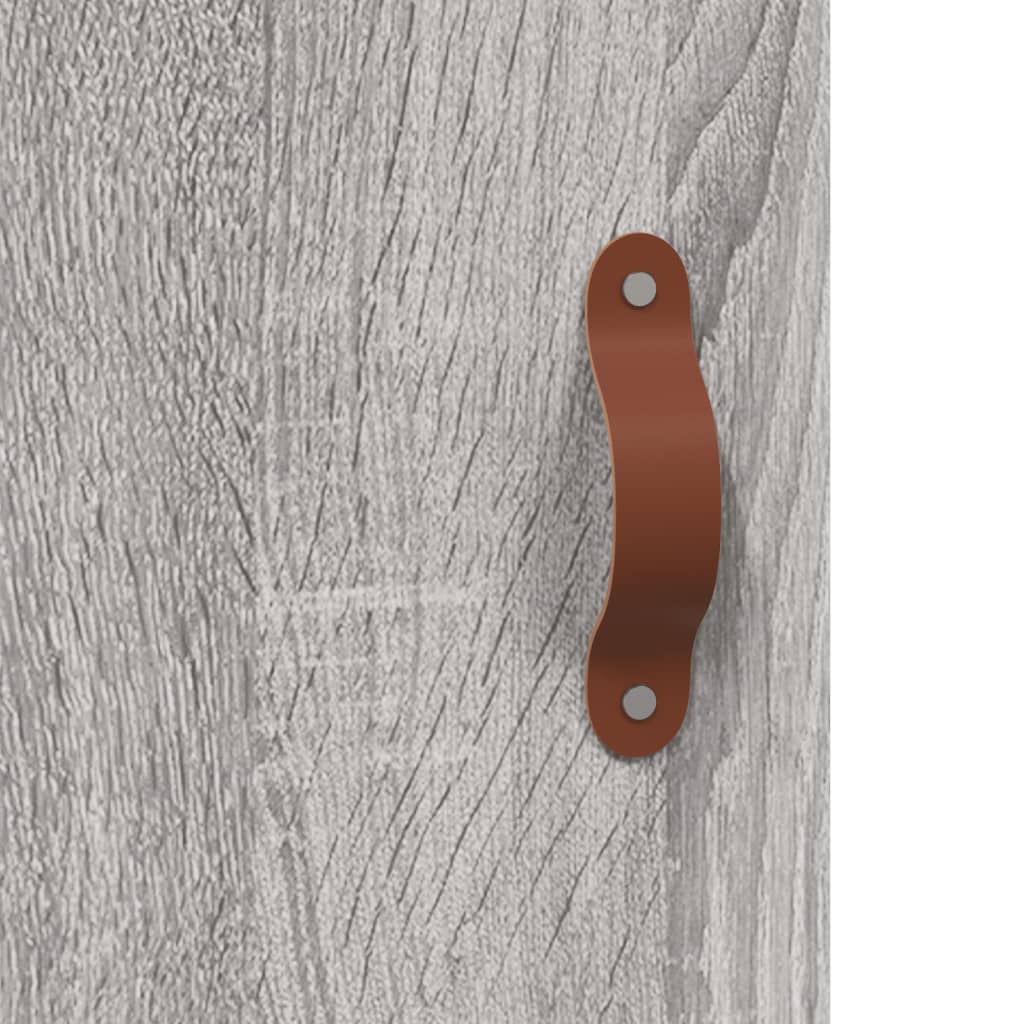 Buffet haut Sonoma gris 69,5x34x180 cm Bois d'ingénierie - XIOS