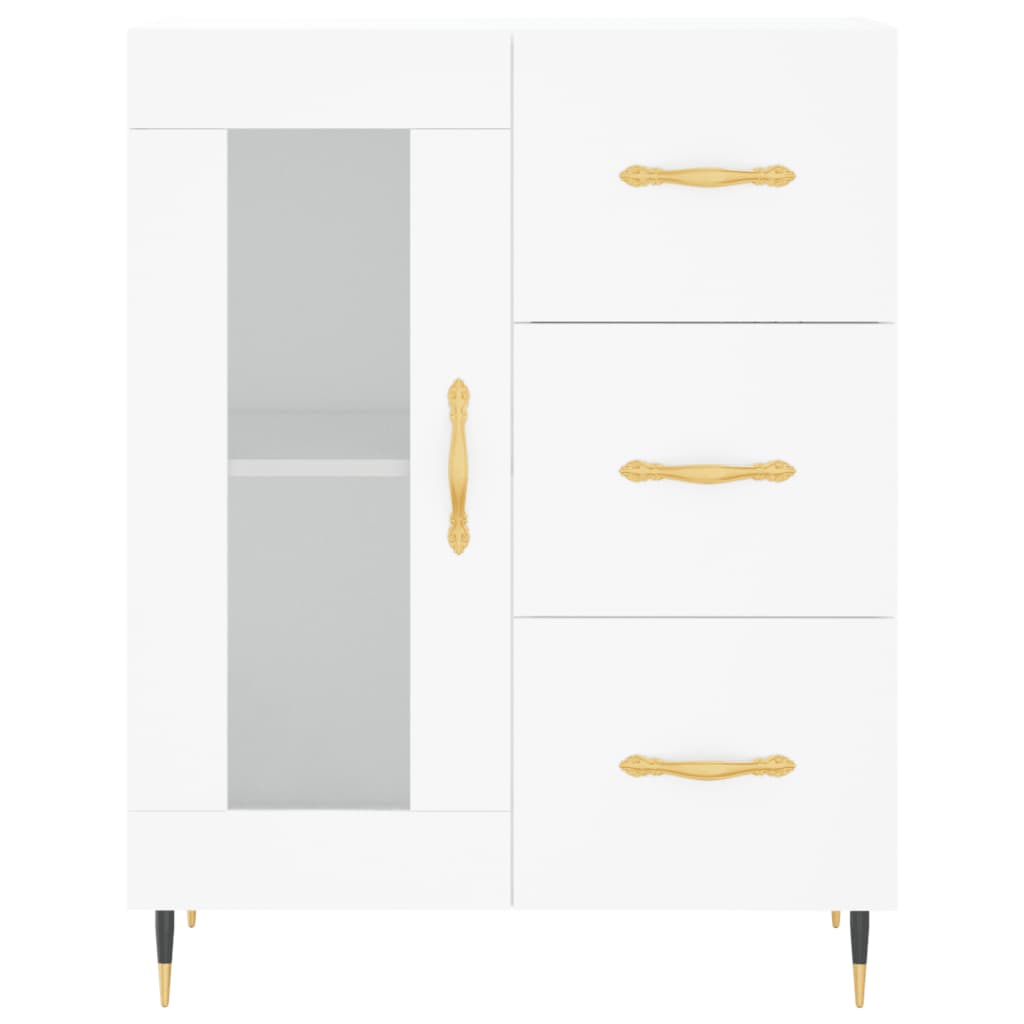 Buffet haut Blanc 69,5x34x180 cm Bois d'ingénierie - XIOS