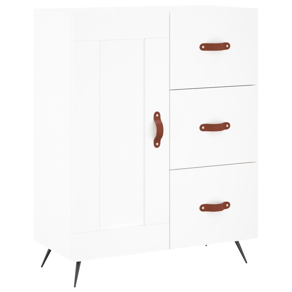 Buffet haut Blanc 69,5x34x180 cm Bois d'ingénierie - XIOS
