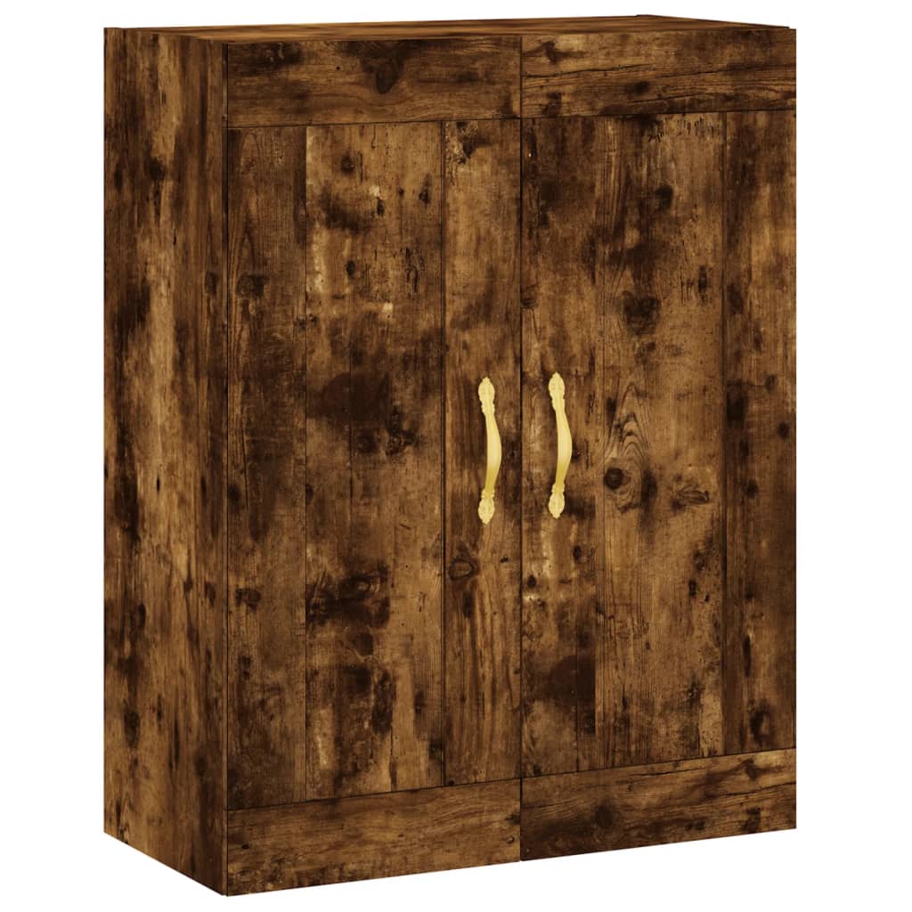 Buffet haut Chêne fumé 69,5x34x180 cm Bois d'ingénierie - XIOS