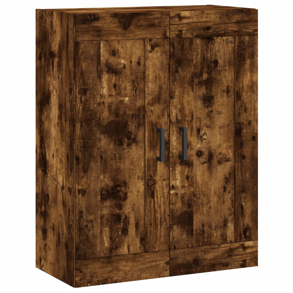 Buffet haut Chêne fumé 69,5x34x180 cm Bois d'ingénierie - XIOS