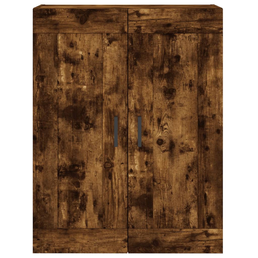 Buffet haut Chêne fumé 69,5x34x180 cm Bois d'ingénierie - XIOS