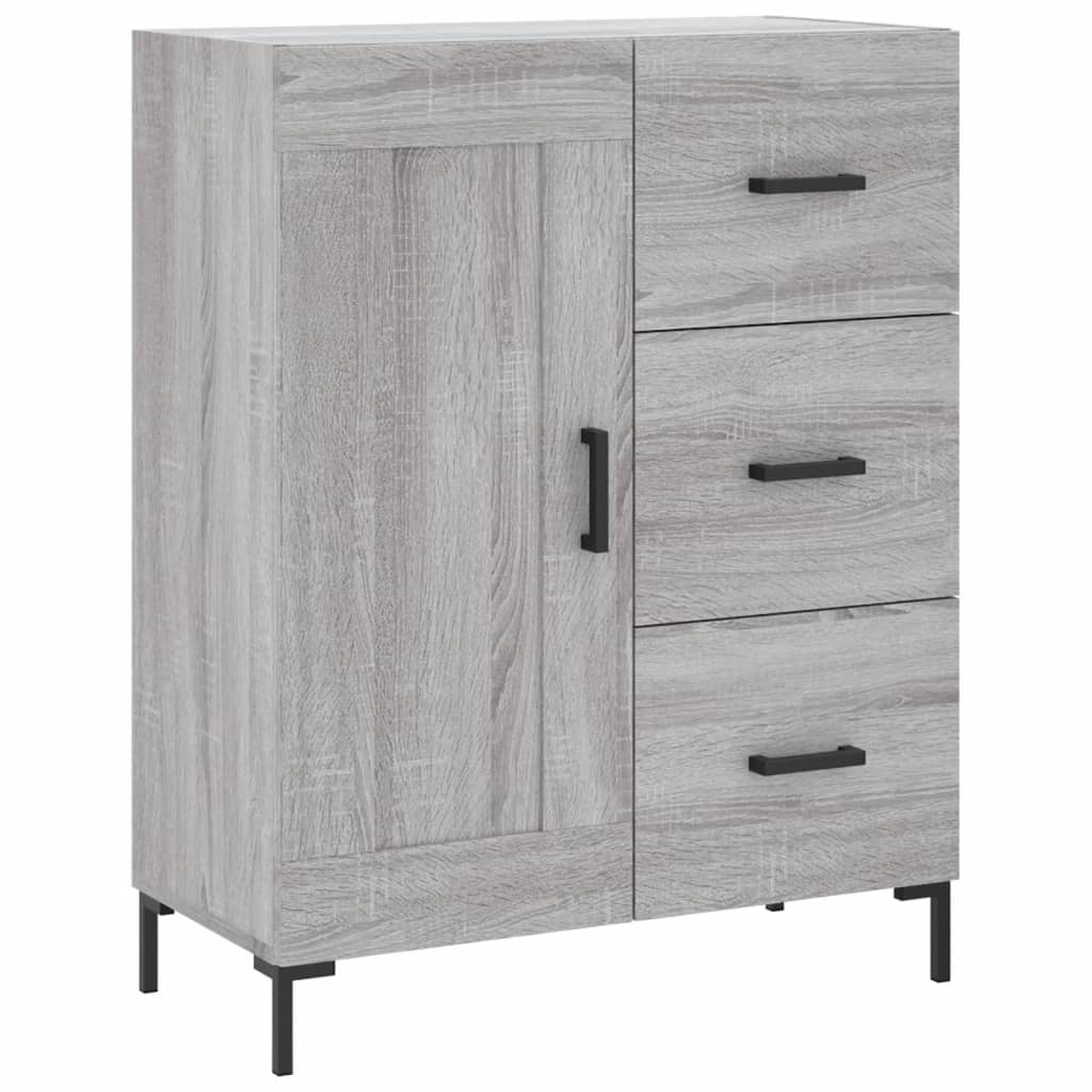 Buffet haut Sonoma gris 69,5x34x180 cm Bois d'ingénierie - XIOS