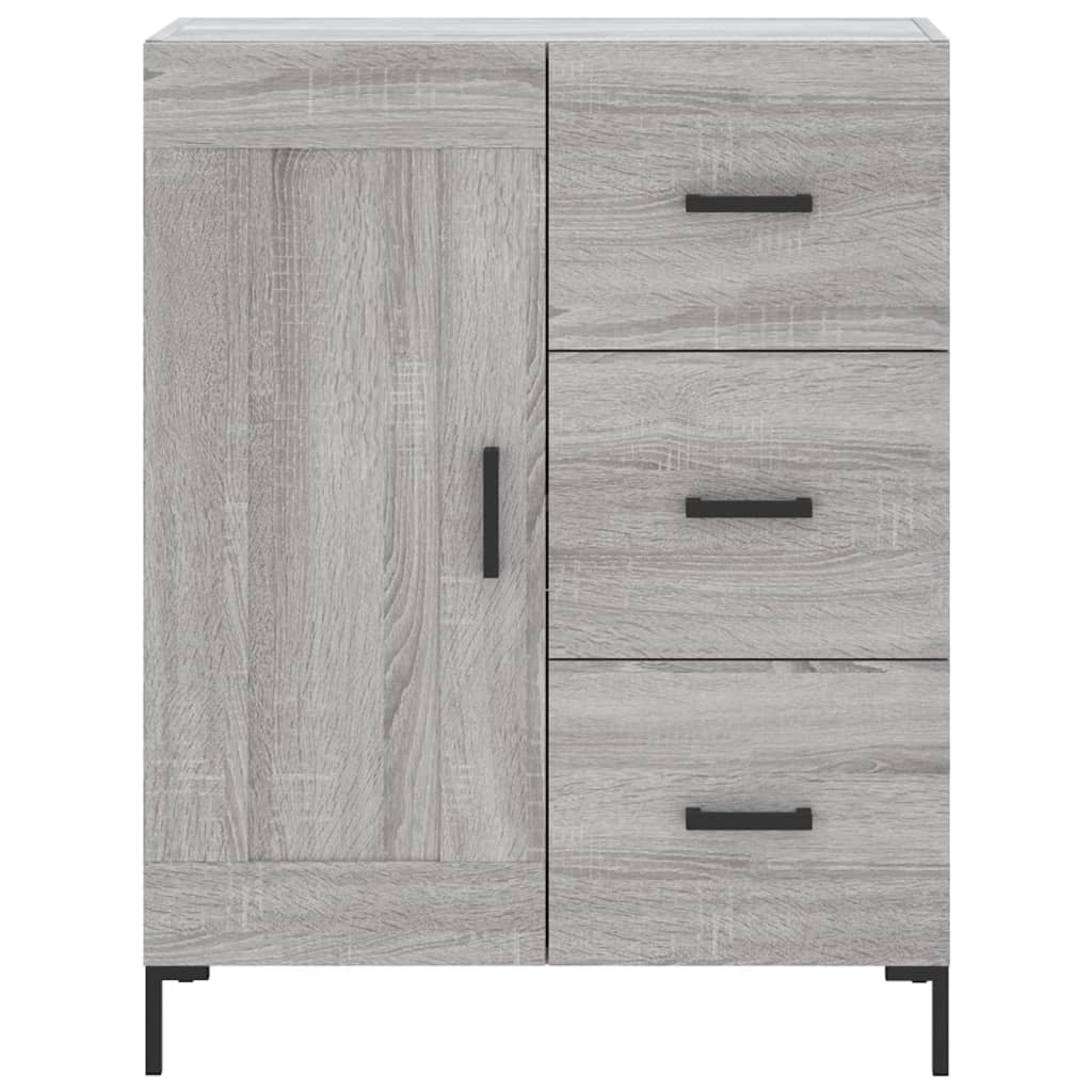 Buffet haut Sonoma gris 69,5x34x180 cm Bois d'ingénierie - XIOS
