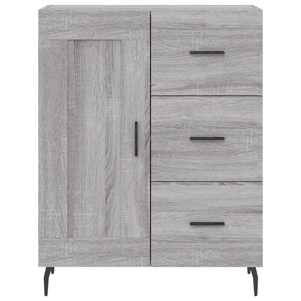 Buffet haut Sonoma gris 69,5x34x180 cm Bois d'ingénierie - XIOS