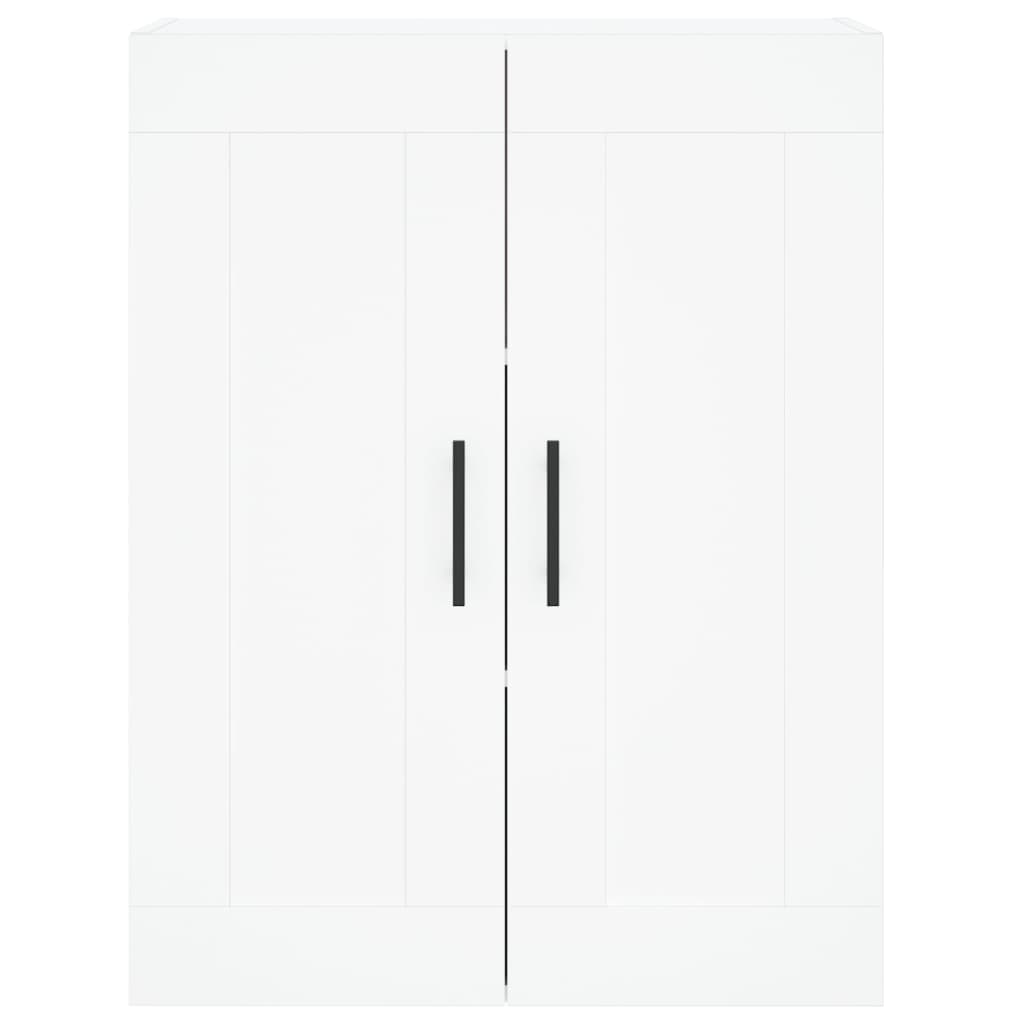 Buffet haut Blanc 69,5x34x180 cm Bois d'ingénierie