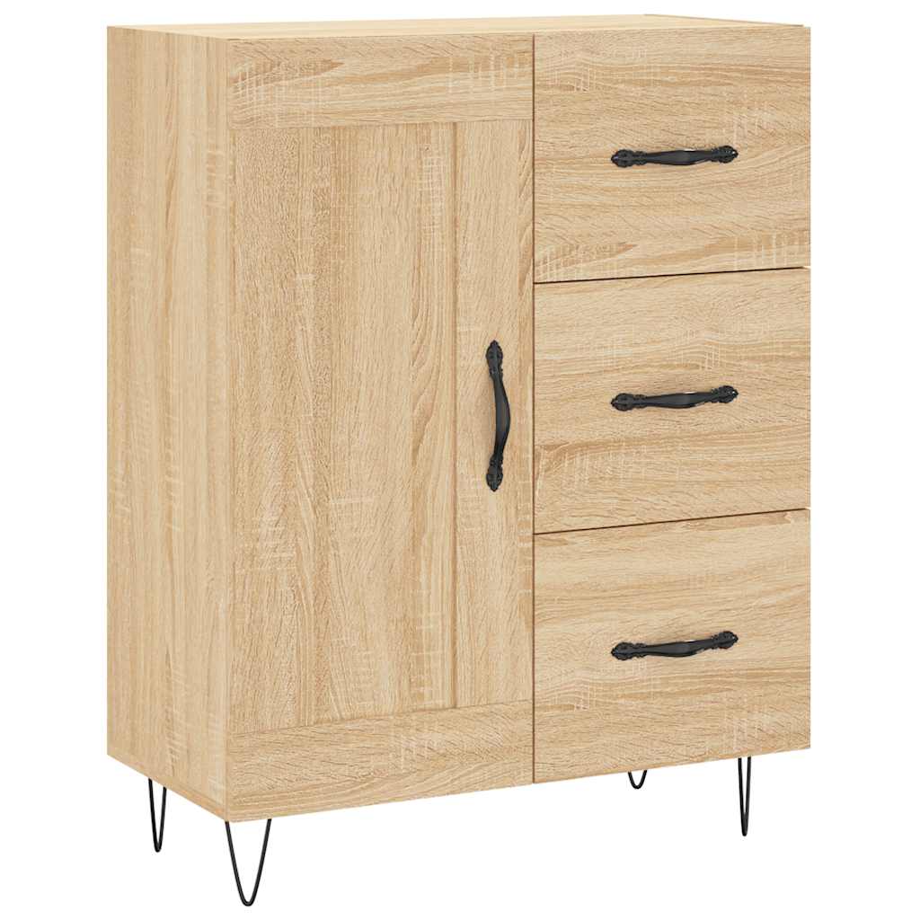 Buffet haut Chêne sonoma 69,5x34x180 cm Bois d'ingénierie - XIOS