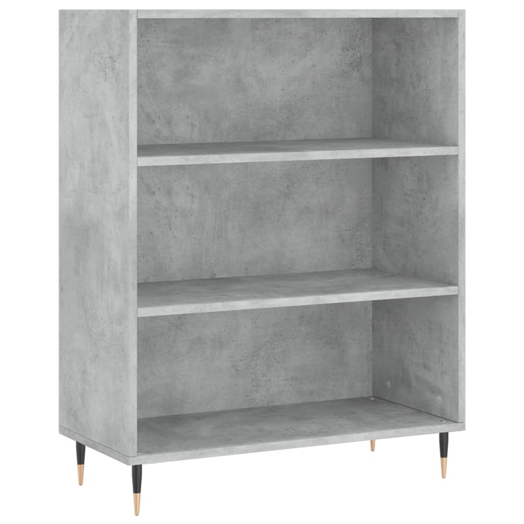 Buffet haut Gris béton 69,5x34x180 cm Bois d'ingénierie - XIOS