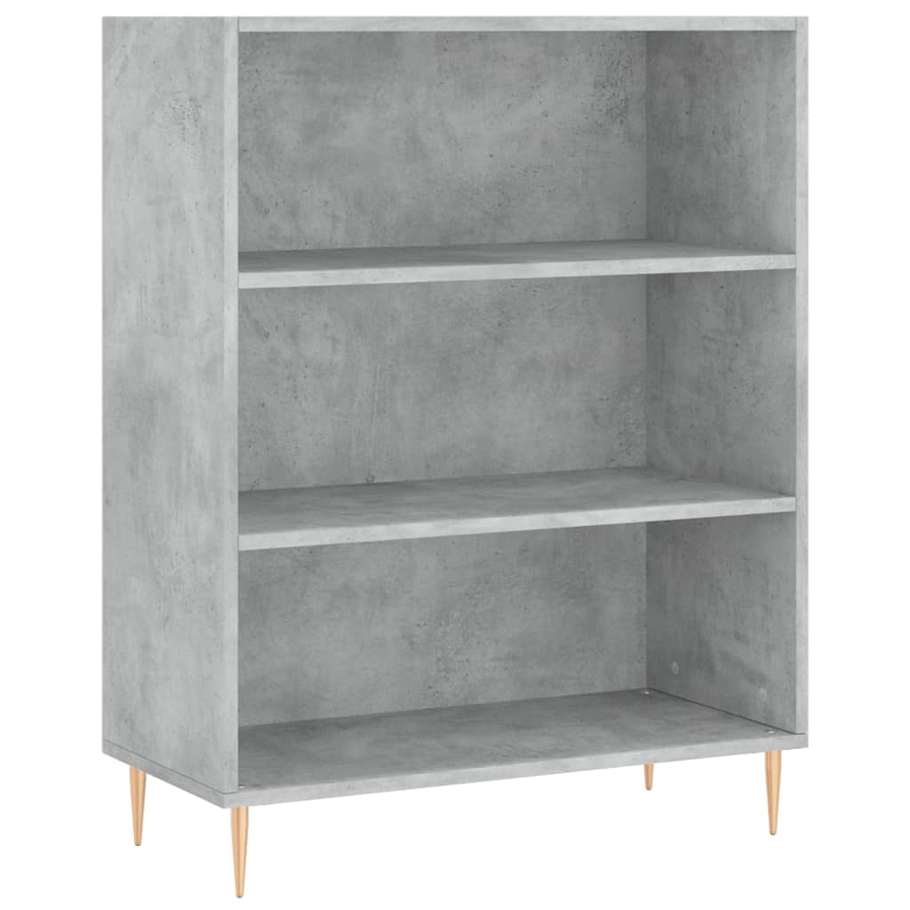 Buffet haut Gris béton 69,5x34x180 cm Bois d'ingénierie - XIOS