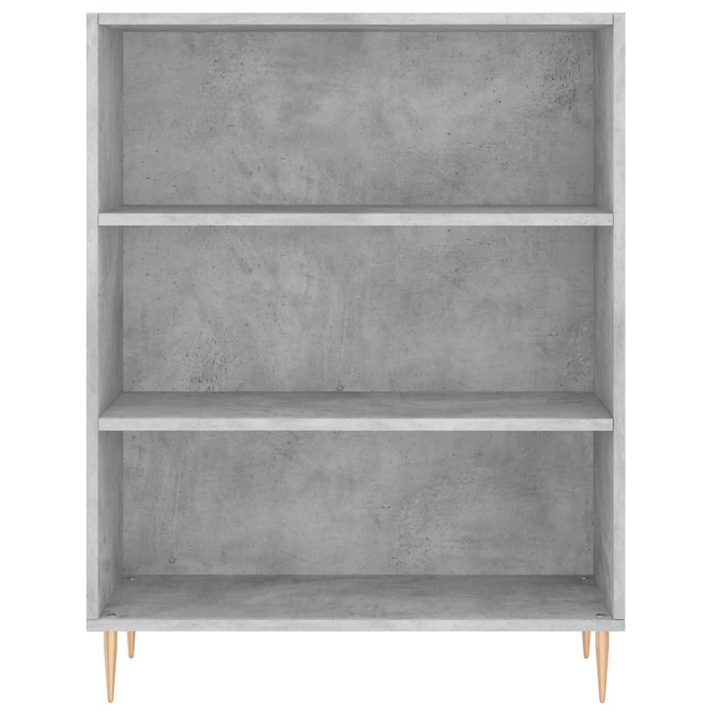 Buffet haut Gris béton 69,5x34x180 cm Bois d'ingénierie - XIOS