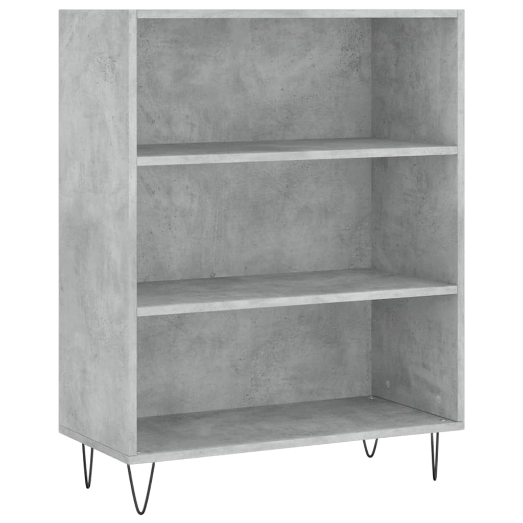 Buffet haut Gris béton 69,5x34x180 cm Bois d'ingénierie - XIOS