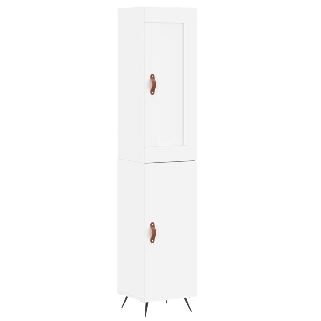 Buffet haut Blanc 34,5x34x180 cm Bois d'ingénierie - XIOS
