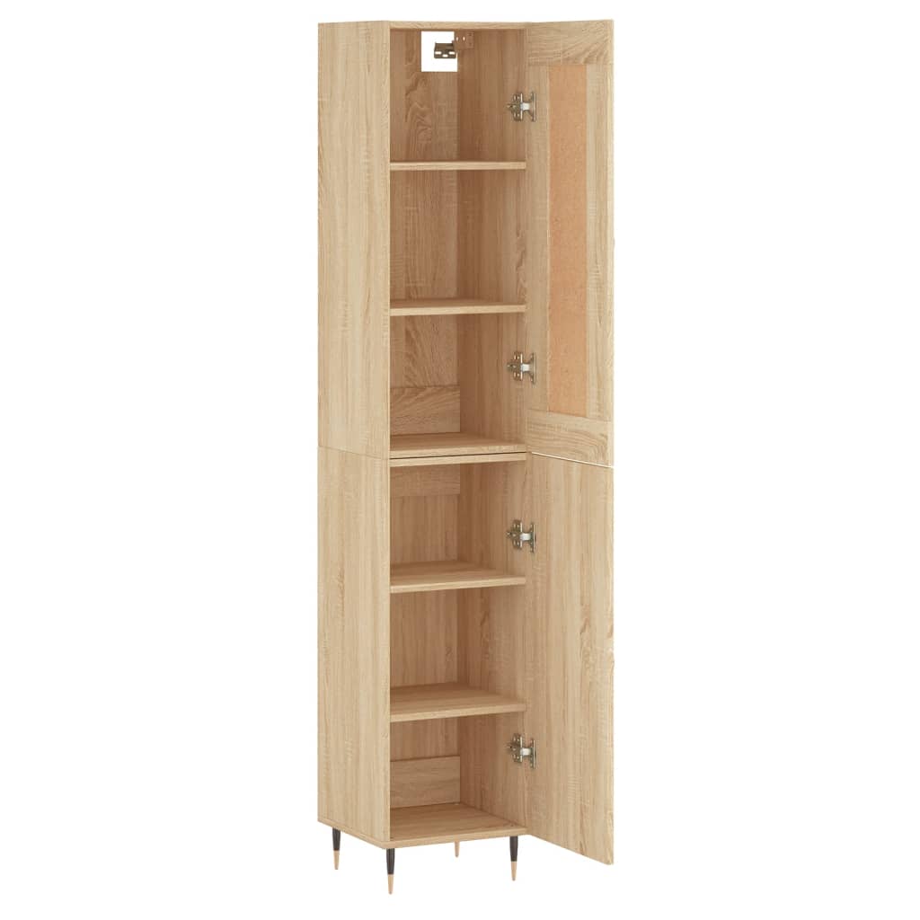 Buffet haut Chêne sonoma 34,5x34x180 cm Bois d'ingénierie - XIOS