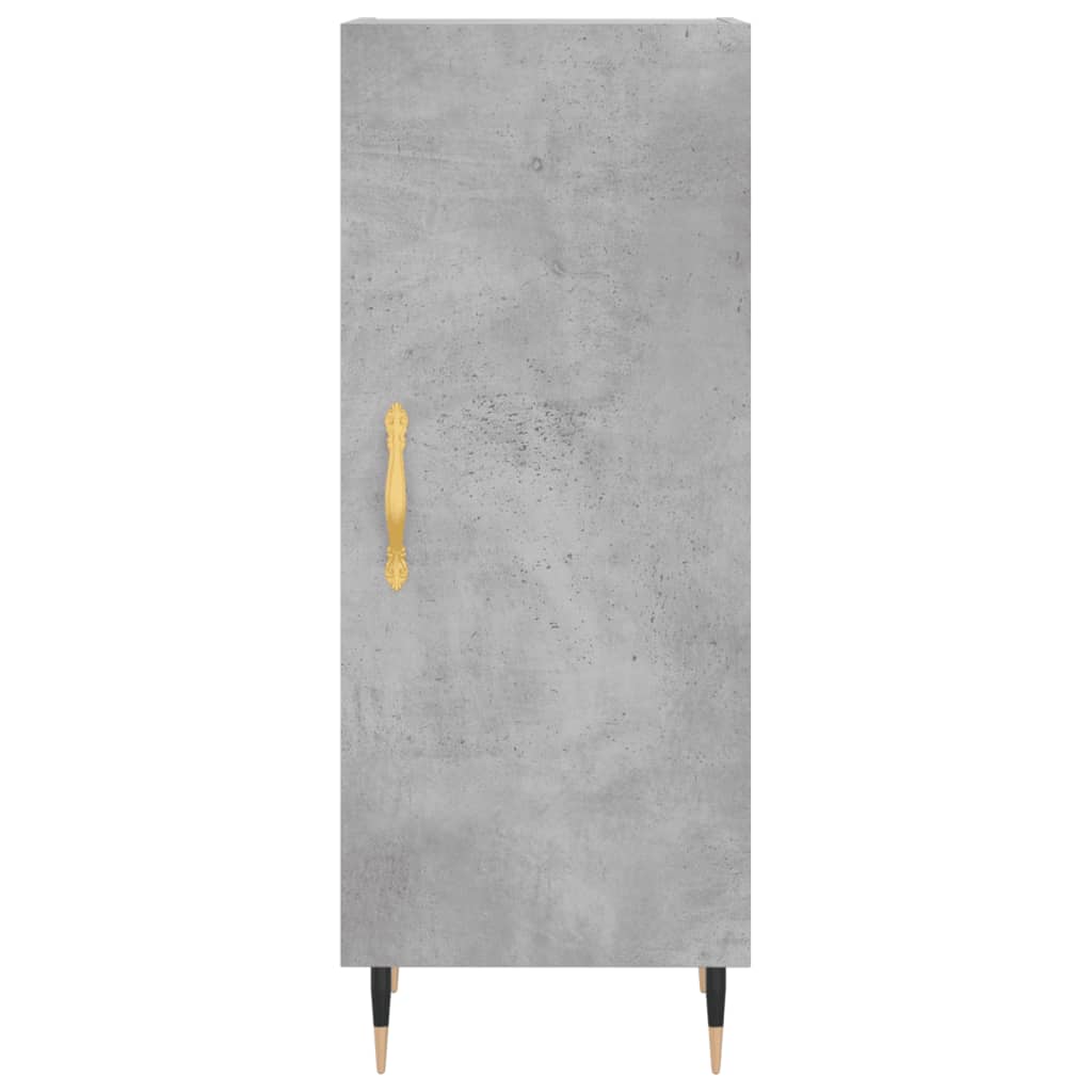 Buffet haut Gris béton 34,5x34x180 cm Bois d'ingénierie - XIOS