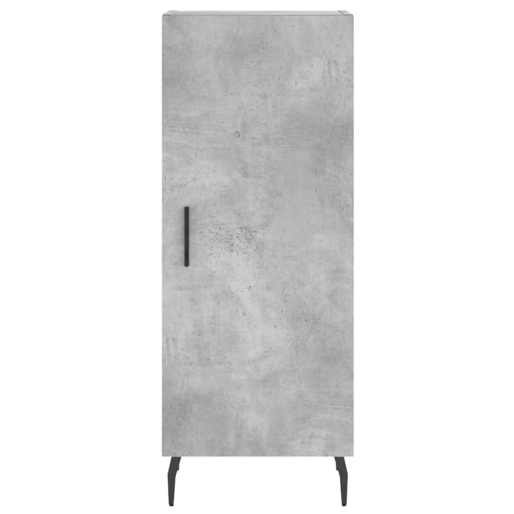Buffet haut Gris béton 34,5x34x180 cm Bois d'ingénierie - XIOS
