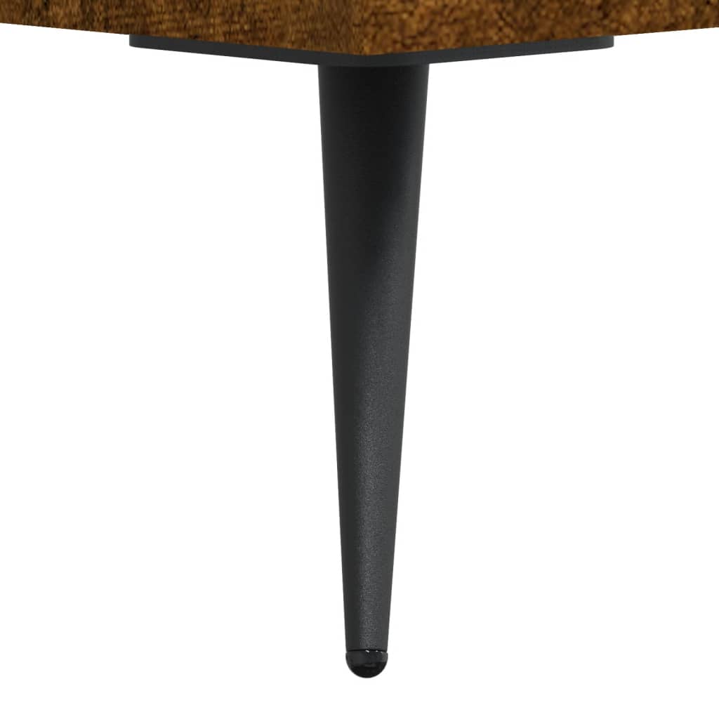 Buffet haut Chêne fumé 34,5x34x180 cm Bois d'ingénierie - XIOS