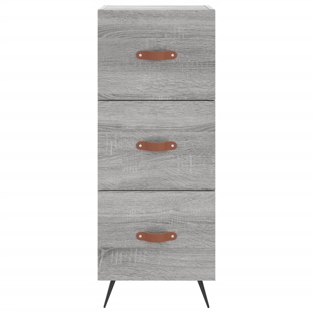 Buffet haut Sonoma gris 34,5x34x180 cm Bois d'ingénierie - XIOS