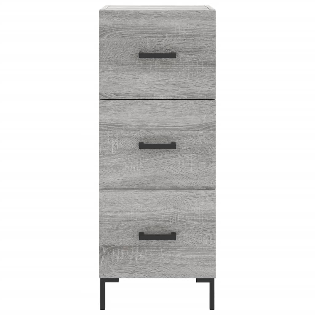 Buffet haut Sonoma gris 34,5x34x180 cm Bois d'ingénierie - XIOS