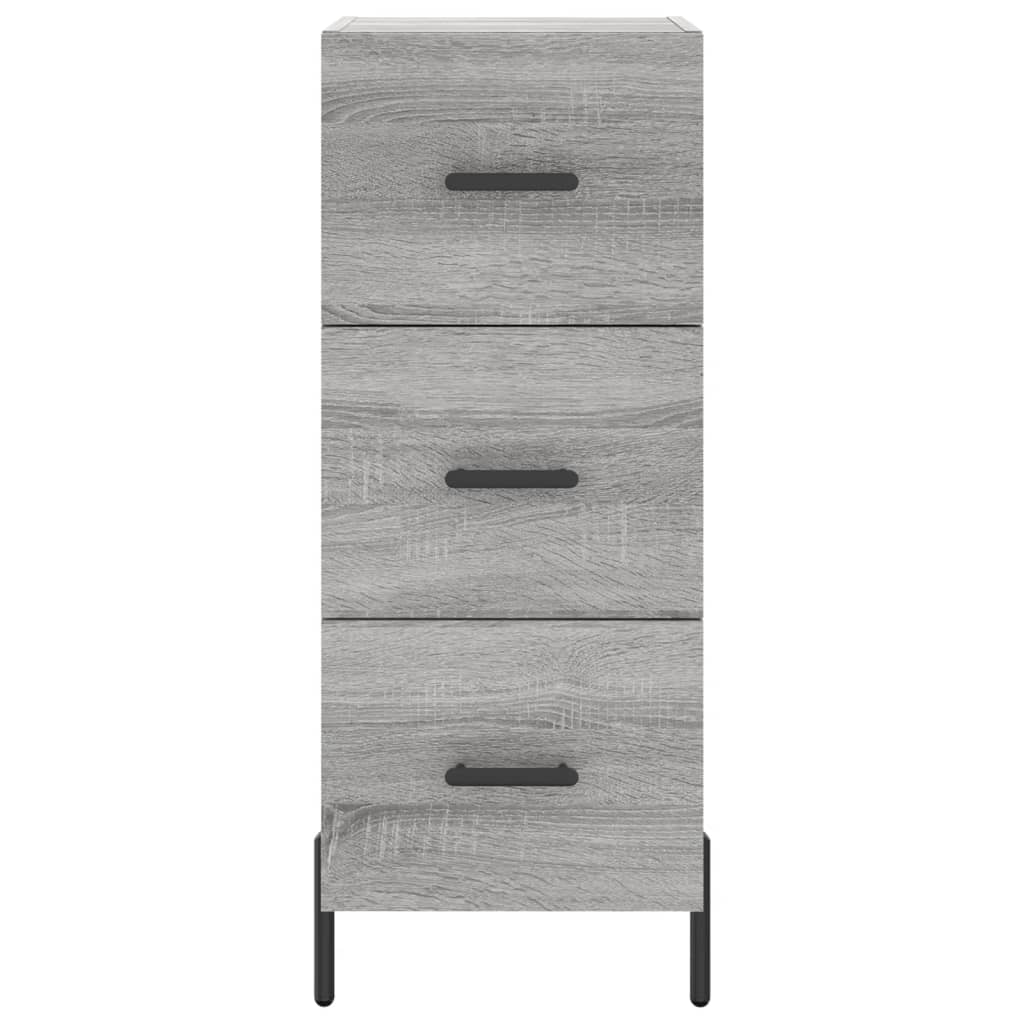 Buffet haut Sonoma gris 34,5x34x180 cm Bois d'ingénierie - XIOS