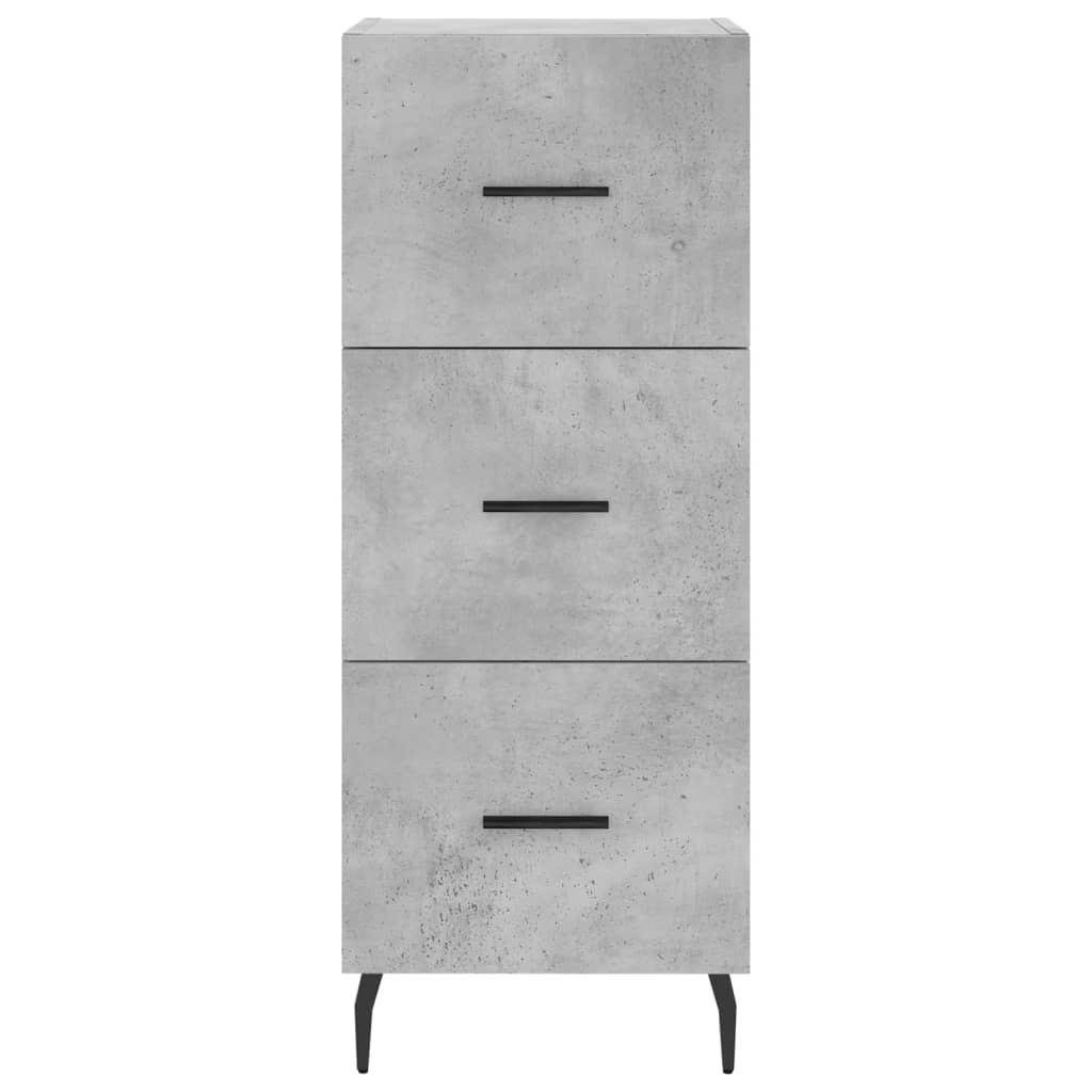 Buffet haut Gris béton 34,5x34x180 cm Bois d'ingénierie - XIOS
