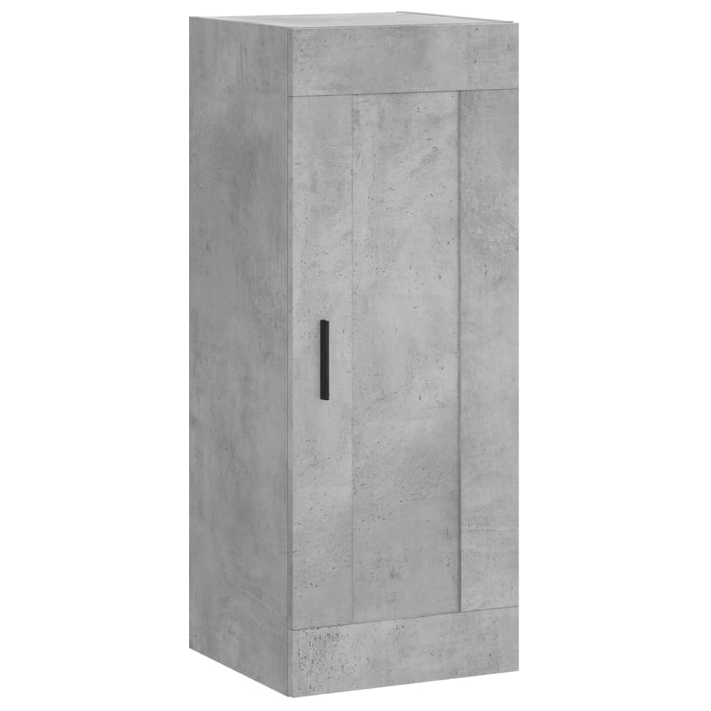 Buffet haut Gris béton 34,5x34x180 cm Bois d'ingénierie - XIOS