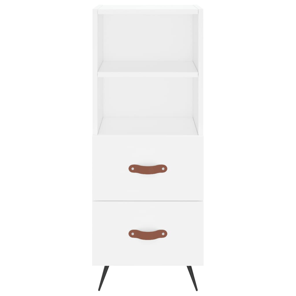 Buffet haut Blanc 34,5x34x180 cm Bois d'ingénierie - XIOS