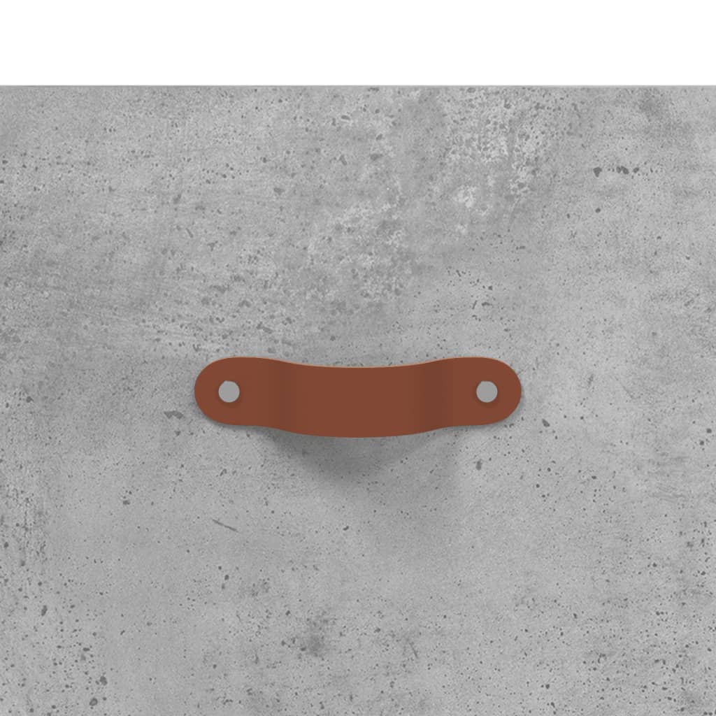 Buffet haut Gris béton 34,5x34x180 cm Bois d'ingénierie - XIOS