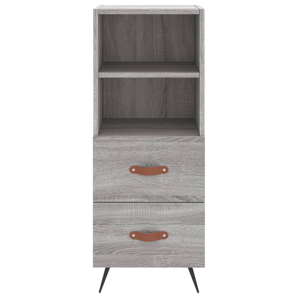 Buffet haut Sonoma gris 34,5x34x180 cm Bois d'ingénierie - XIOS