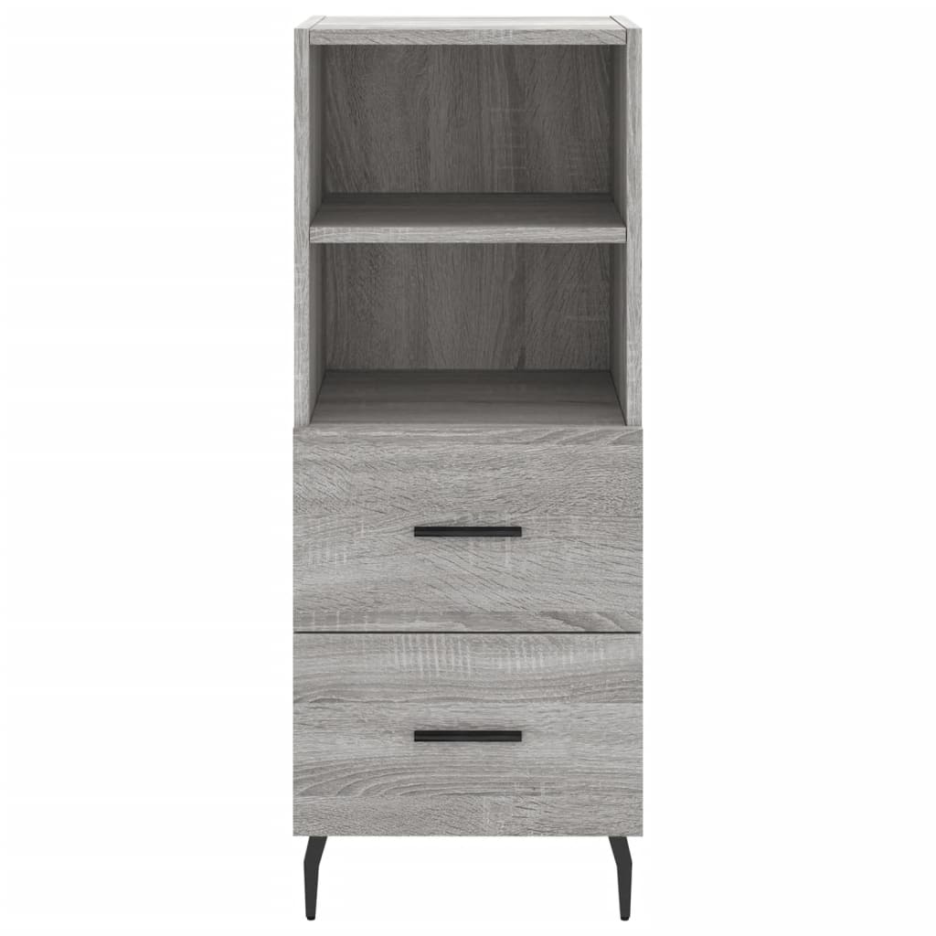 Buffet haut Sonoma gris 34,5x34x180 cm Bois d'ingénierie - XIOS