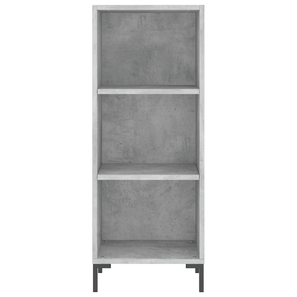 Buffet haut Gris béton 34,5x34x180 cm Bois d'ingénierie - XIOS