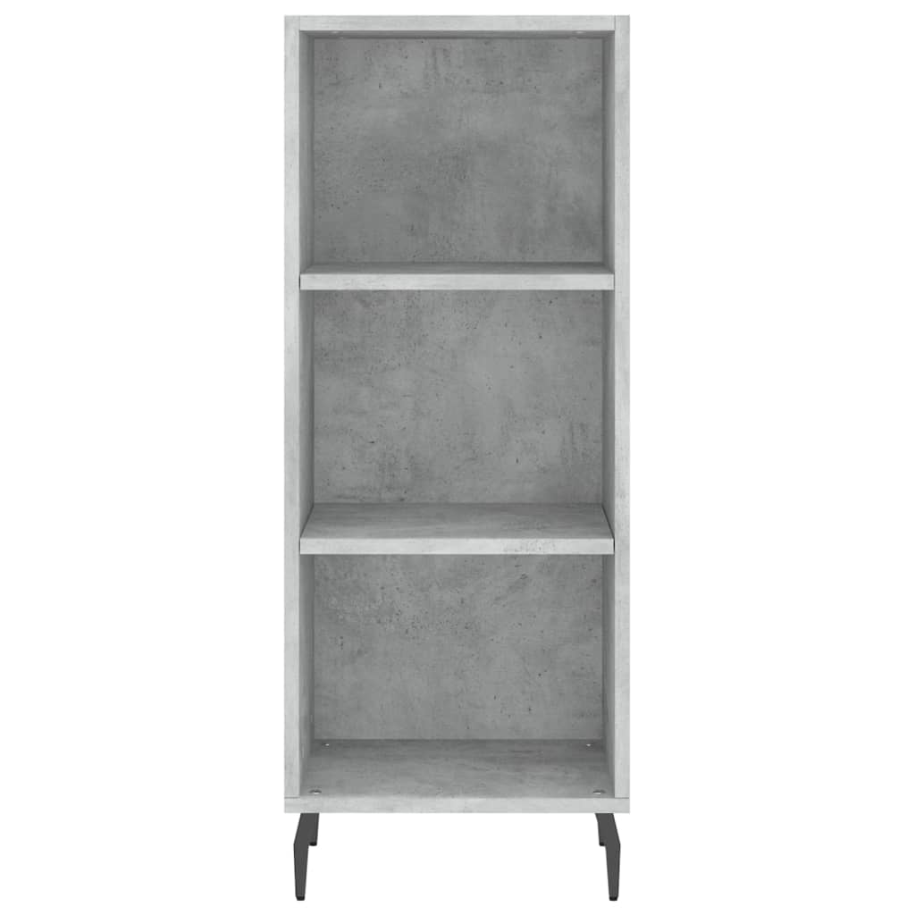 Buffet haut Gris béton 34,5x34x180 cm Bois d'ingénierie - XIOS