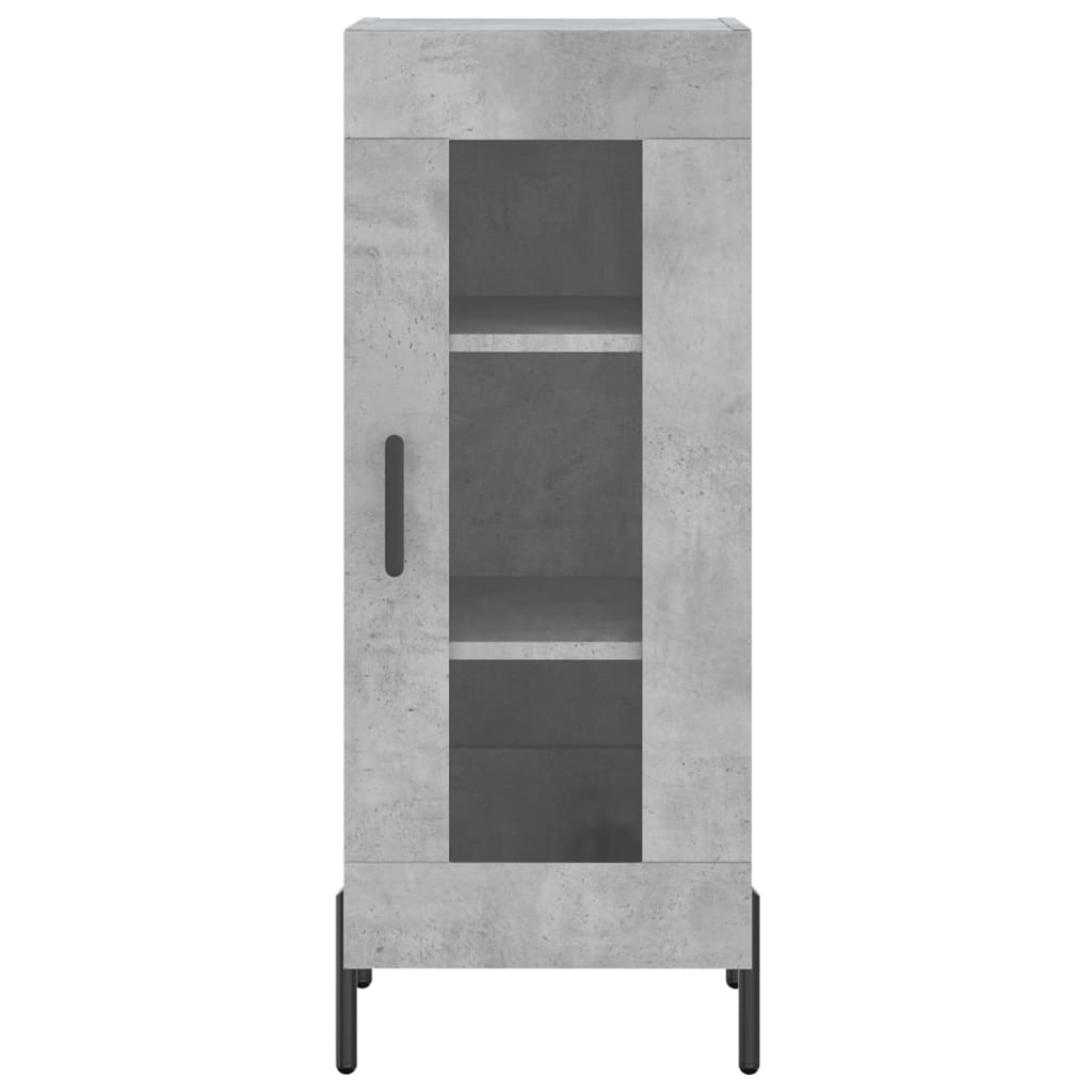 Buffet haut Gris béton 34,5x34x180 cm Bois d'ingénierie - XIOS