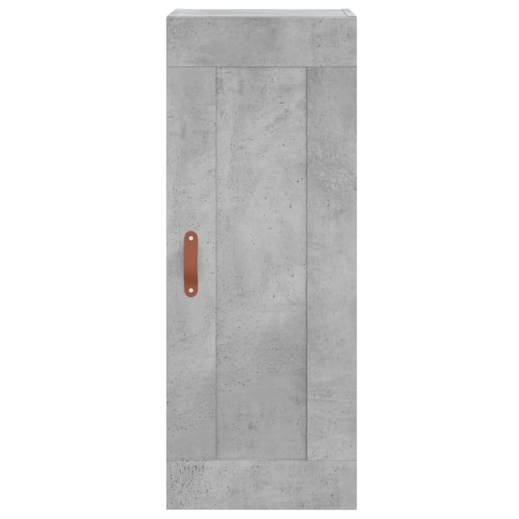 Buffet haut Gris béton 34,5x34x180 cm Bois d'ingénierie - XIOS