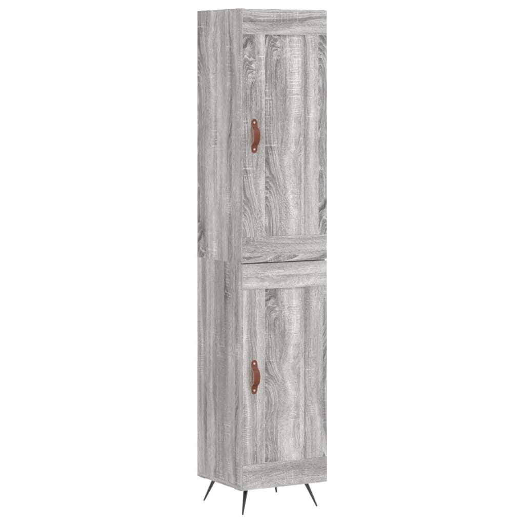 Buffet haut Sonoma gris 34,5x34x180 cm Bois d'ingénierie - XIOS