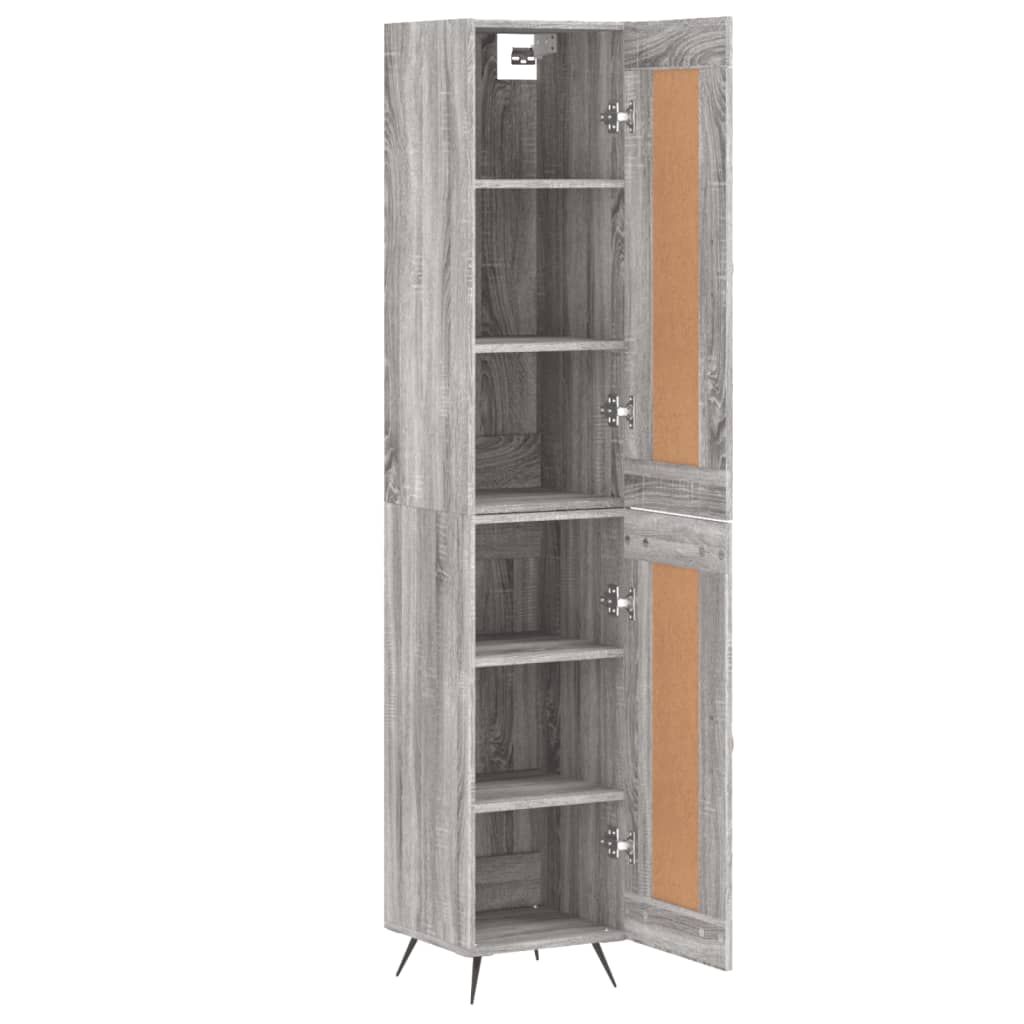 Buffet haut Sonoma gris 34,5x34x180 cm Bois d'ingénierie - XIOS