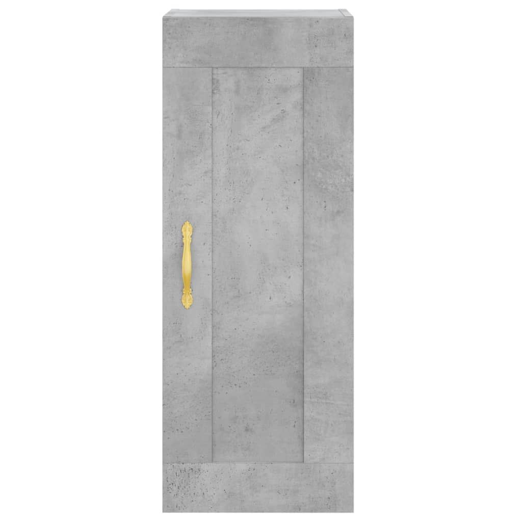 Buffet haut Gris béton 34,5x34x180 cm Bois d'ingénierie - XIOS