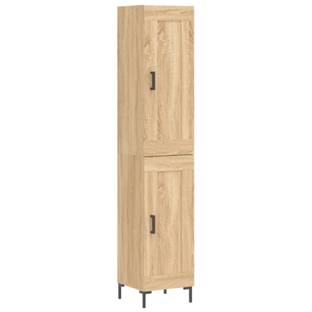 Buffet haut Chêne sonoma 34,5x34x180 cm Bois d'ingénierie - XIOS