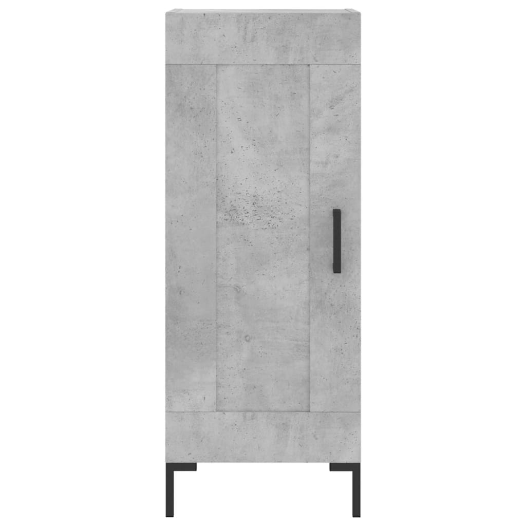Buffet haut Gris béton 34,5x34x180 cm Bois d'ingénierie - XIOS
