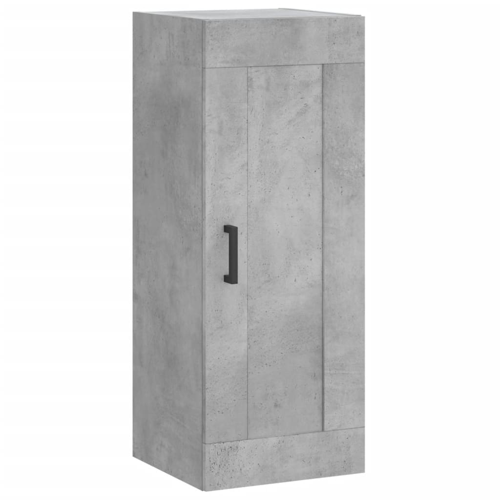 Buffet haut Gris béton 34,5x34x180 cm Bois d'ingénierie - XIOS
