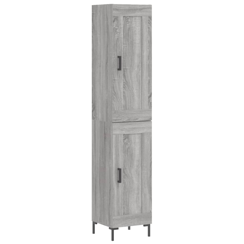 Buffet haut Sonoma gris 34,5x34x180 cm Bois d'ingénierie - XIOS