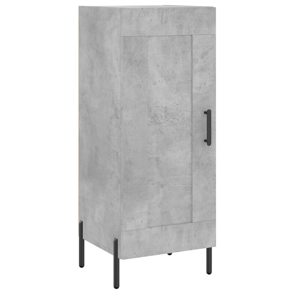 Buffet haut Gris béton 34,5x34x180 cm Bois d'ingénierie - XIOS